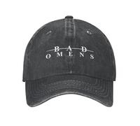 MXCBFIJG Cappello da Baseball Casual Bad Omens Death Metal Logo Trucker Hat Unisex Distressed Denim Sun cap Outdoor attività Cappelli Berretto