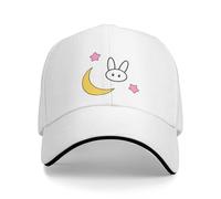 MXCBFIJG Cappello da Baseball Cervelli Carino Luna Coniglio e Stelle Un Cappello