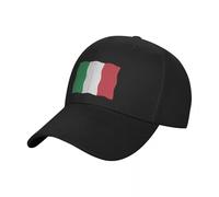 MXCBFIJG Cappello da Baseball con Bandiera Italiana, Berretto da Golf, Grande Taglia, Snapback, da Donna, da Spiaggia, da Uomo