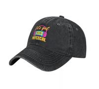 MXCBFIJG Cappello da Baseball Facciamo attività Fisica Anni '80 Festa in Costume retrò Anni '80 Allenamento Anni '80 Casquette Denim Lavato Berretto Palla Sport Golf Cappelli da Baseball