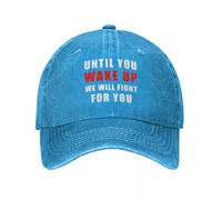 MXCBFIJG Cappello da Baseball Finché Non Ti Svegli combatteremo per Te. Protesta Cappelli Tattici Militari Cappello da Cavallo Cappelli da Pesca Cappello da Donna Uomo
