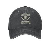 MXCBFIJG Cappello da Baseball Gli elettricisti Casual Sono Creati perché Anche Gli Ingegneri Hanno Bisogno di Eroi Unisex Copricapo in Cotone Invecchiato Regalo Cappellini Cappello