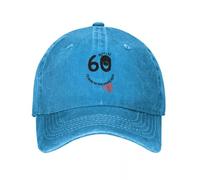 MXCBFIJG Cappello da Baseball Grafica con Faccina Sorridente per Il 60° Compleanno con Slogan Divertente Non Sarò mai più così Giovane' Cappello da Cowboy Berretto con Visiera