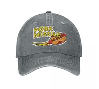 MXCBFIJG Cappello da Baseball Hot Dog Maiale Missile Wiener Razzo Nave Divertente Hotdogologist Cappello da Cowboy Cappello da Golf Uomo Cappelli Regolabili per Uomo Donna