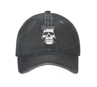 MXCBFIJG Cappello da Baseball Il Berretto Estivo Monster Skull Homme Ponytail Baseball cap Classico Frankenstein Horror Movie Cappelli Denim Sport Casquette Gorras