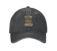 MXCBFIJG Cappello da Baseball Il Mostro degli Spaghetti Volanti Uomo Donna Pastafarianismo FSM Cappelli in Denim usurato Cappello Vintage Corsa Golf Cappello da Sole