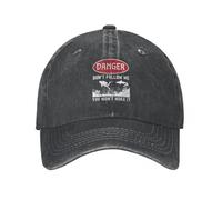 MXCBFIJG Cappello da Baseball Immersioni subacquee Pericolo Non seguirmi Non ce la farai Retro Denim Consumato Snapback cap Uomo Cappello Regolabile
