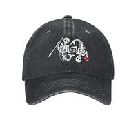 MXCBFIJG Cappello da Baseball La Nostra Bandiera Significa Morte scheletri Lavato e Rovinato Unisex grafici Casual Stagioni