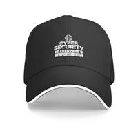 MXCBFIJG Cappello da Baseball La Sicurezza informatica è responsabilità di Tutti - Sicurezza informatica Divertente - Divertente con Berretto da Sole per Studenti di Sicurezza informatica
