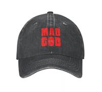 MXCBFIJG Cappello da Baseball Logo Firma Mad God in ORPHANBLOOD Cappelli in Denim Lavato Cappelli da Esterno Regolabili Casquette Hip Hop Cappello da Cowboy