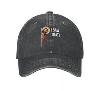 MXCBFIJG Cappello da Baseball Meme di Gesù Ho Visto Quel Cappello da Cowboy Berretto con Visiera Cappelli da Cowboy Cappelli da Uomo e da Donna