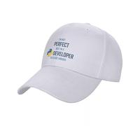 MXCBFIJG Cappello da Baseball Non Sono Perfetto ma Sono Uno sviluppatore Python, Quindi Ci Siamo Quasi. Cappello da Spiaggia con Cappuccio Donna Uomo