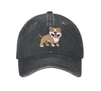 MXCBFIJG Cappello da Baseball Pitbull dei Cartoni Animati Cappello da Cowboy Berretto con Visiera Cappelli da Cowboy Cappelli da Uomo e da Donna