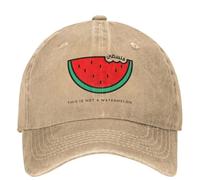 MXCBFIJG Cappello da Baseball Questo Non è Un Cappello da Anguria, Abiti per Uomo e Donna, Cappellini da Baseball, Parodia Vintage di Magritte, Cappello Snapback Regolabile a Forma di Anguria