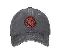 MXCBFIJG Cappello da Baseball retrò Mother of Cats House Targaryen Unisex Distressed Washed Sun cap Outdoor all Seasons Travel Caps Hat
