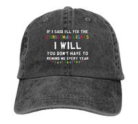 MXCBFIJG Cappello da Baseball Se Ho Detto Che Lo sistemerò Cappello Multicolore con Visiera da Donna Luci di Natale Visiera Personalizzata Cappelli di Protezione