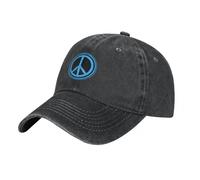 MXCBFIJG Cappello da Baseball Simbolo della Pace - Cappello da Cowboy per la Pace nel Mondo Visiera Termica Cappello da Festa Cosplay Uomo Donna