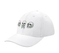 MXCBFIJG Cappello da Baseball Tre volti di Teschi con Mani di Scheletro Verdi Che Coprono Occhi, Bocca e Orecchie, Realizzati da EndlessEmporium Cappellino da Baseball