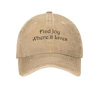 MXCBFIJG Cappello da Baseball Trova la Gioia Dove Vive II Visiera Termica Uomo
