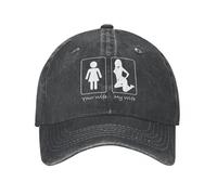 MXCBFIJG Cappello da Baseball Tua Moglie mia Moglie sottomessa Vintage usurati lavati BDSM all'aperto Corsa Golf Regolabile vestibilità Cappellini Cappello