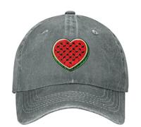 MXCBFIJG Cappello da Baseball Uomo Donna Questo Non è Un Cocomero Lavato Parodia di Magritte Cappello da Camionista con kefiah a Forma di Cocomero Cappello da papà Regolabile