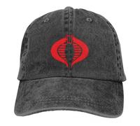 MXCBFIJG Cappello da Baseball Vintage Cobra Navy BlueRed GI Joe Cobra Commander, Unisex, in Denim Consumato, con Chiusura a Scatto, Regolabili, Estivi