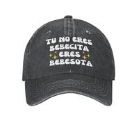 MXCBFIJG Tu No Eres Bebecita Eres Bebesota Novelty Berretto da Baseball Cappelli Classici per Uomo Donna Vintage Distressed Denim Snapback Cappello