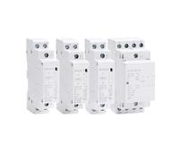 mXCDtRptJ Contattore Domestico CA Mini modulare da 4 Pezzi 220 V 230 V 400 V CA 20 A 25 A 40 A 63 A 1 No 1 NC 2 No 2 NC 4 No NCH8 2 quadrifase(NCH8-40,1NO1NC)