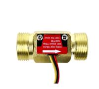 mXCDtRptJ Sensore di Flusso d'Acqua in Rame Misuratore di Portata a turbina ad Alta precisione con Uscita NPN 6 Punti G3/4 Misuratore di Tubi 50MM 60MM(60mm G3-4)