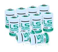 MXCSELLERS Confezione da 10 batterie al litio LS14250 da 3,6 V per Saft LS14250 1/2AA per XL-050F, LS 14250 batteria per Saft 14250