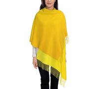 MXDLKSWPOH Sciarpa da donna grande calda morbida sciarpa italia toscana sciarpa nappa sciarpe autunno inverno scialle avvolge, Giallo, Taglia unica