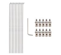 Mxfans 10x RC Airplane Pushrod & Linkage Tappi Servo Arm Connettori Adattatore