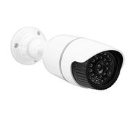 MXGZ Telecamera finta, adesivo per esterni, telecamera di simulazione di sicurezza, impermeabile, luce a LED bianca, per luoghi pubblici e comunitari, per fotografie, imitazione monitor