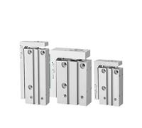 MXH/HLH Rail Cylinder MXH6 MXH10 MXH16 MXH20 Type Precision Pneumatic Cylinder Linear Side Rail Guide Rod Cylinder MXH6-10 BIANMTSW(Stroke 20mm,MXH6)