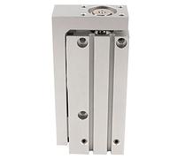 MXH16 Pneumatic Slide Table Cylinder | 16mm Double Acting Linear Guide Rail | Accurate Pneumatic Cylinder for Automation/CNC/Machinery | 10-60mm Stroke, Rubber Buffer (MXH16-60)