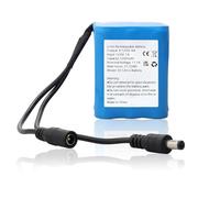 MXJFYY Batteria Ricaricabile agli Ioni di Litio DC12V per Lettori MP3, Compatibile con la Maggior Parte dei Dispositivi a 12V, Striscia LED, Router, Organo Elettronico Interfaccia DC5521 5200mAh