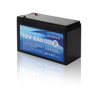 MXJFYY LiFePO4 12V 8Ah Batteria ricaricabile al litio ferro fosfato con BMS per auto per bambini, 4000 cicli profondi per energia solare, sistema di allarme, applicazioni off grid, campeggio