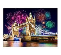 MXJSUA Kit Fai da Te per Quadro con Perline 5D,Diamond Ppainting Kit Completo, Pittura Diamante DIY, Ricamo a Punto Croce con Perline, Motivo: Tower Bridge, Decorazione da Parete per Il Soggiorno