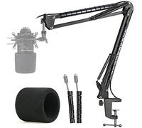 MXL 770 990 Supporto per Microfono con Filtro Anti-pop - Supporto Microfono a Braccio con Parabrezza, Passacavo Compatibile Con microfoni MXL 770 990 di YOUSHARES