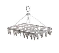 MXLDZHLW Appendicir Cappotti, Appendicir Vestiti 16/36/48 Clip Appendicer Vestiti Pieghevoli Rotanti Multi-Clip Rackr Calzinirni in Plastica Rackr Asciugatricer Biancheria Intima a Prova Dir la Casa R