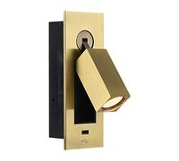 MXLDZHLW Lampade da Parete,De da Parete, Luce Readiwall Moderna Recessa, Luce da Parete Della Testatura Illuminata, Riflettori da Parete Rotabili a Sinistra e Destra a 350 °, Apparecchio Readilight No