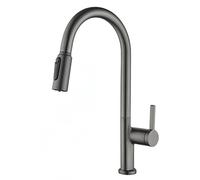 MXLDZHLW Rubinetti, Rubinetto da Cucina a 3 Modi Tirare Fuori Rubinetto da Cucina a 3 Modi Rubinetto Rotabile Spazzolato Oro 2Lità/Grigio