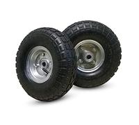 MxMan Ruote di ricambio per carriola, 2 pezzi, ruote pneumatiche e pneumatici da 25,4 cm, per camion e carrelli pieghevoli, ruote per carrelli e carrelli, adatte per attività fluide e convenienti