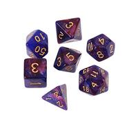 Mxming 7 pz/set Dicromatico D4 D6 D8 D10 D12 D20 Poliedrici Dadi Numeri Quadranti Desktop Gioco Da Tavolo Pomodori a cubetti Organici In Scatola