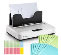 Mxmoonant Machine à reliure thermique max. 500 feuilles, pas de préchauffage, avec fente de refroidissement et vibration au micro-ondes, 3 réglages de temps pour une longueur de reliure de 315 mm