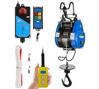 Mxmoonant veloce paranco elettrico 250 kg,18 M/min 30 m di altezza di sollevamento con 2 metodi di controllo per garage riparazione costruzione negozio
