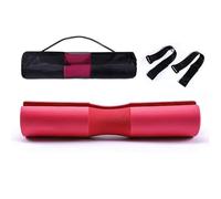 MXMZSRTH Pad Bilanciere Spalline for bilanciere for Squat, Fitness, Set di Barre for Sollevamento Pesi, Panca Piana, Ponte for l'anca, tutore for l'allenamento della Spinta dell'anca(Red)
