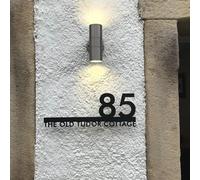 mxn Targa moderna personalizzata con numero civico, targhetta per porta in acrilico flottante, lettere 3D per la casa, nome della via, indirizzo, targhetta da parete per esterni, numeri civici