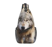 MXPELGHMAD Borsa a tracolla borsa a tracolla borsa a tracolla borsa a tracolla con lupo che brucia nel fuoco zaino viaggio escursionismo zaino, Lupo che cammin, Taglia unica