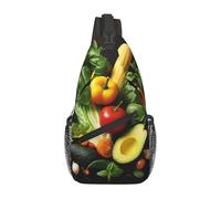 MXPELGHMAD Borsa a tracolla borsa a tracolla borsa a tracolla borsa a tracolla ippopotamo cucciolo zaino da viaggio escursionismo zaino, Verdure Varie, Taglia unica